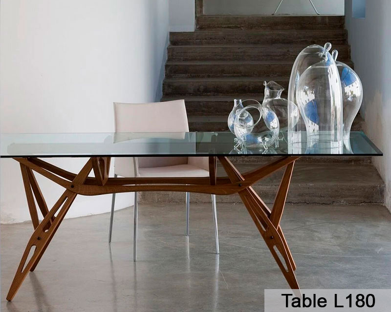 Table de repas L180 de Carlo Molino - Kasbah Design