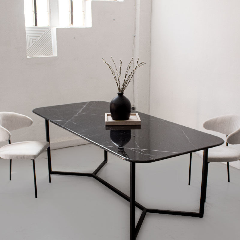 Table marbre noir Cristal Kasbah Design