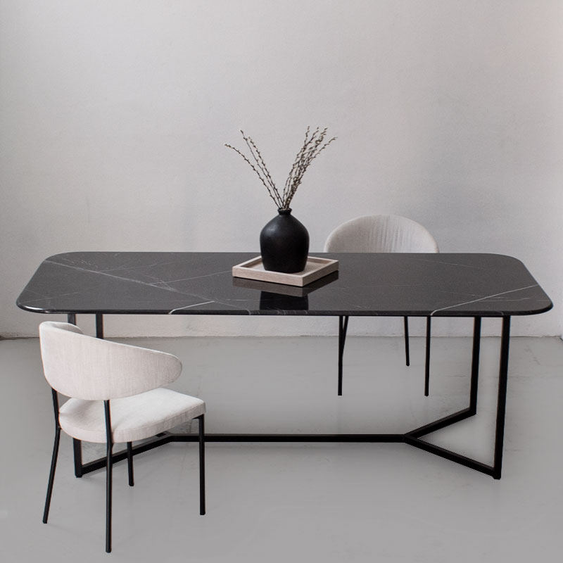 Table marbre noir Cristal Kasbah Design