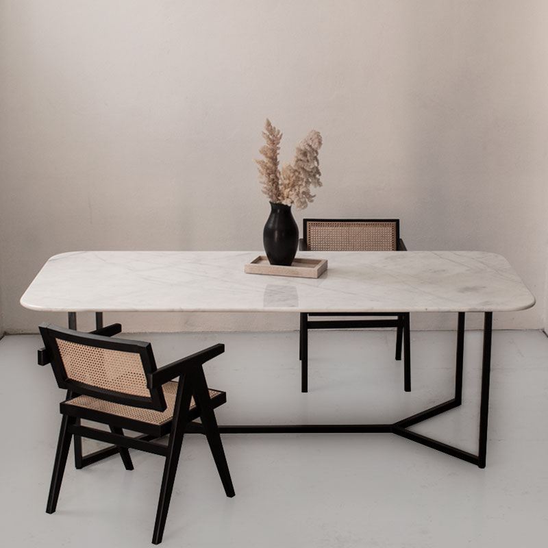 Table marbre sofia blanc Kasbah Design