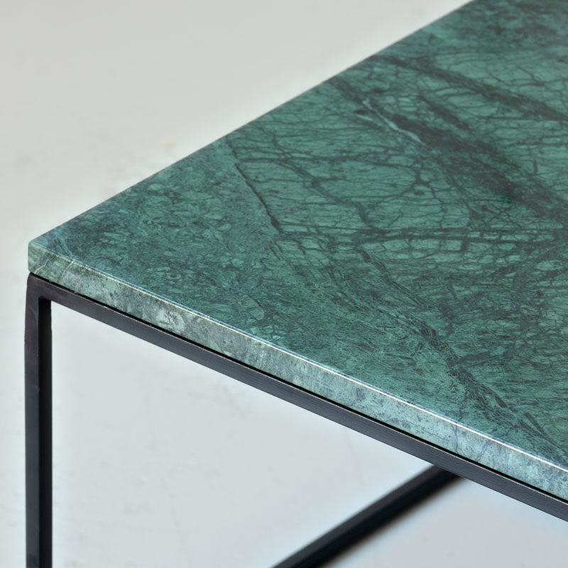 Table basse marbre vert du Guatemala Kasbah Designla