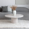 tables basses en travertin Zephir Kasbah Design Marrakech