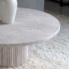 tables basses en travertin Zephir Kasbah Design Marrakech