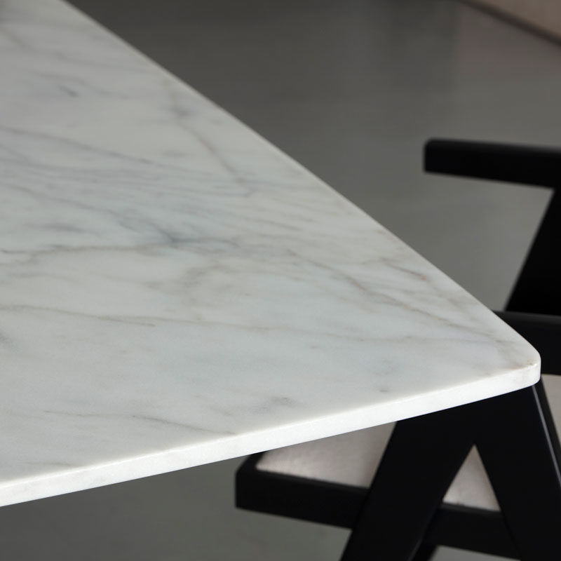 Table marbre blanc Mikado Kasbah Design