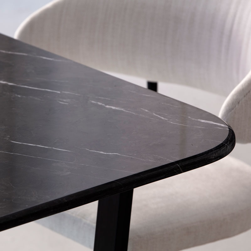 Table marbre noir Jade Kasbah Design