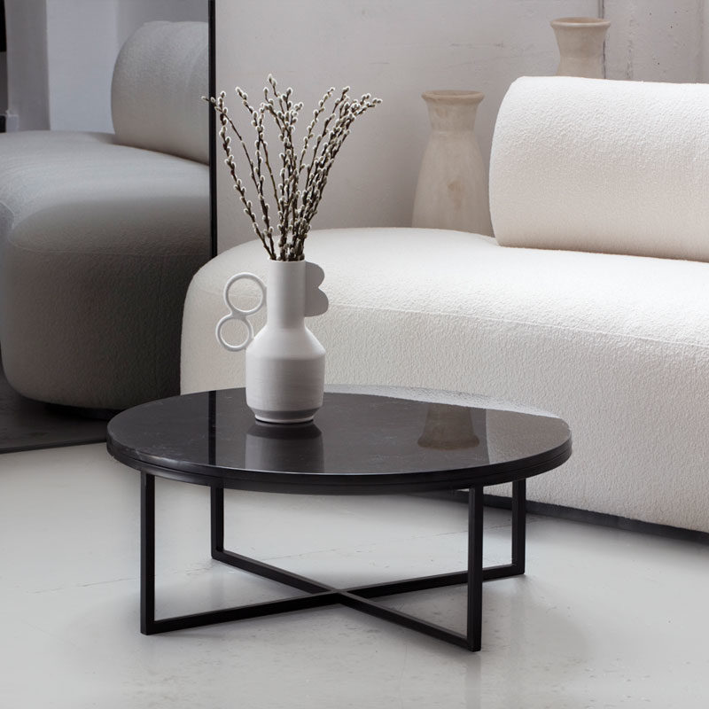 Table basse marbre noir Eden Kasbah Design