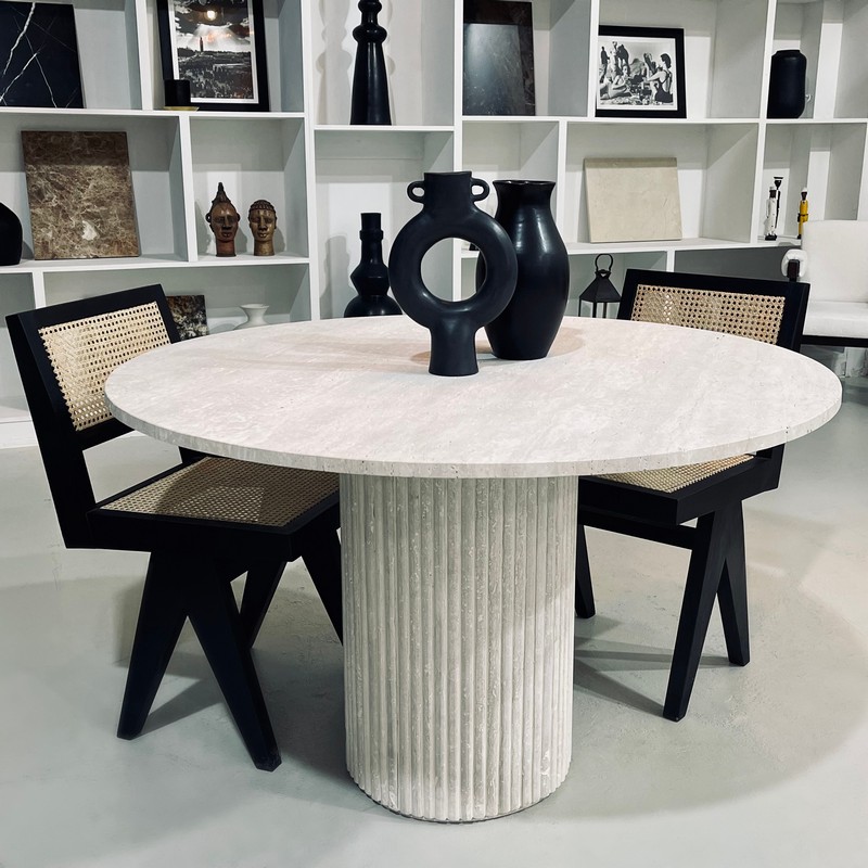 Table Travertin Kasbah Design Modèle Zine