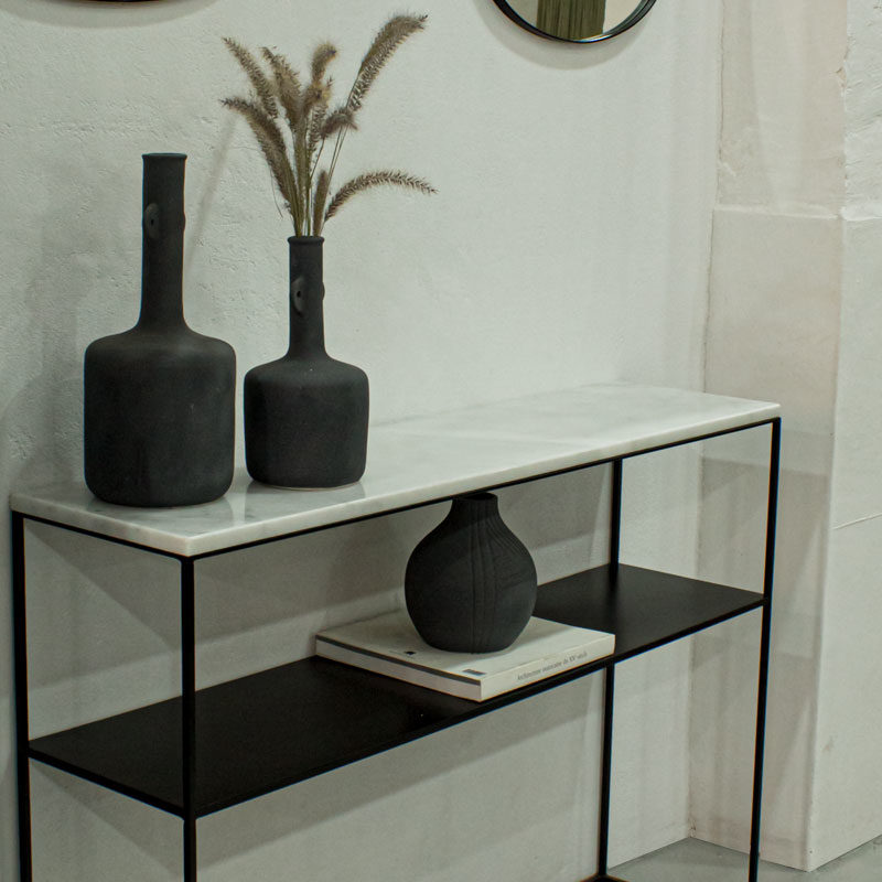 Console en marbre blanc Ibiza - Marrakech