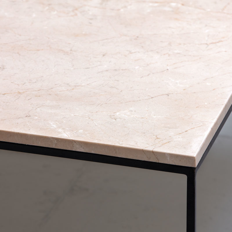 Table basse marbre crema marfil Kasbah Designla