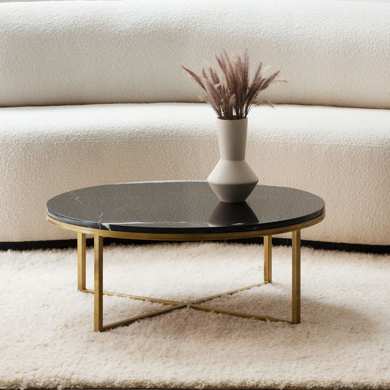 Table basse marbre noir Kasbah Design