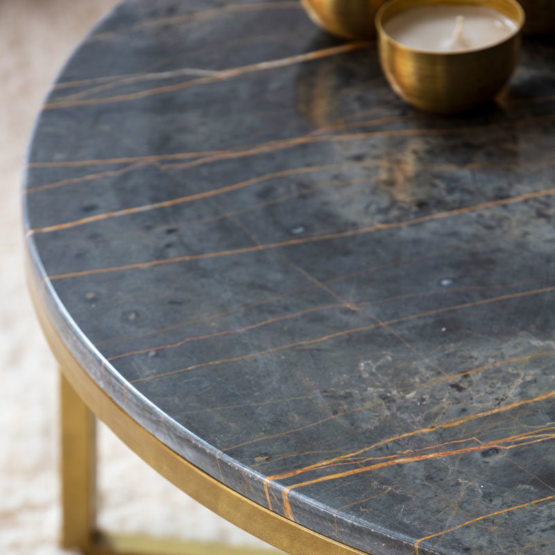 Table basse marbre Saint-Laurent Kasbah Design