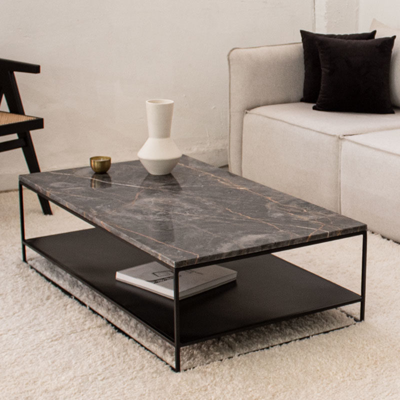 Tables basses marbre noir City Kasbah Design
