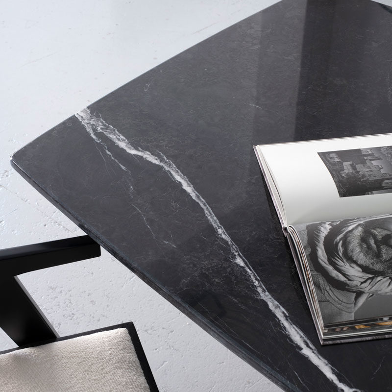 Table marbre noir Mikado Kasbah Design