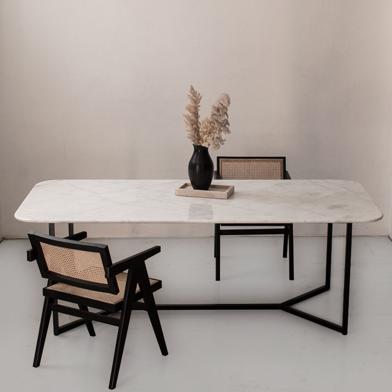 Table marbre blanc Cristal Kasbah Design