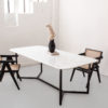 Table marbre blanc Ibiza Kasbah Design