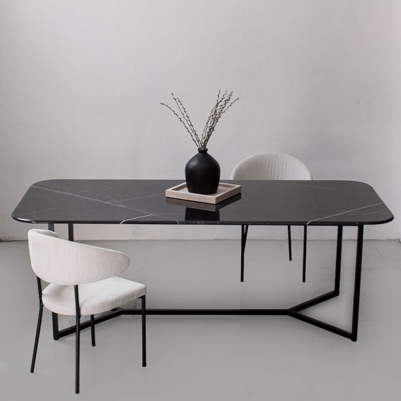 Table marbre sofia noir Kasbah Design