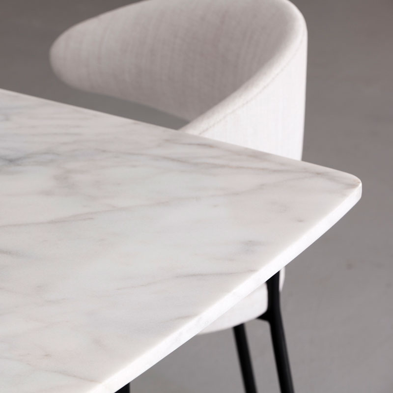 Table marbre Cristal blanc Kasbah Design