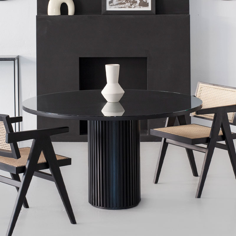 Table Hera en hêtre noir Kasbah Design