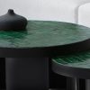 Duo tables basses Zellige Darla vert Kasbah Design Marrakech