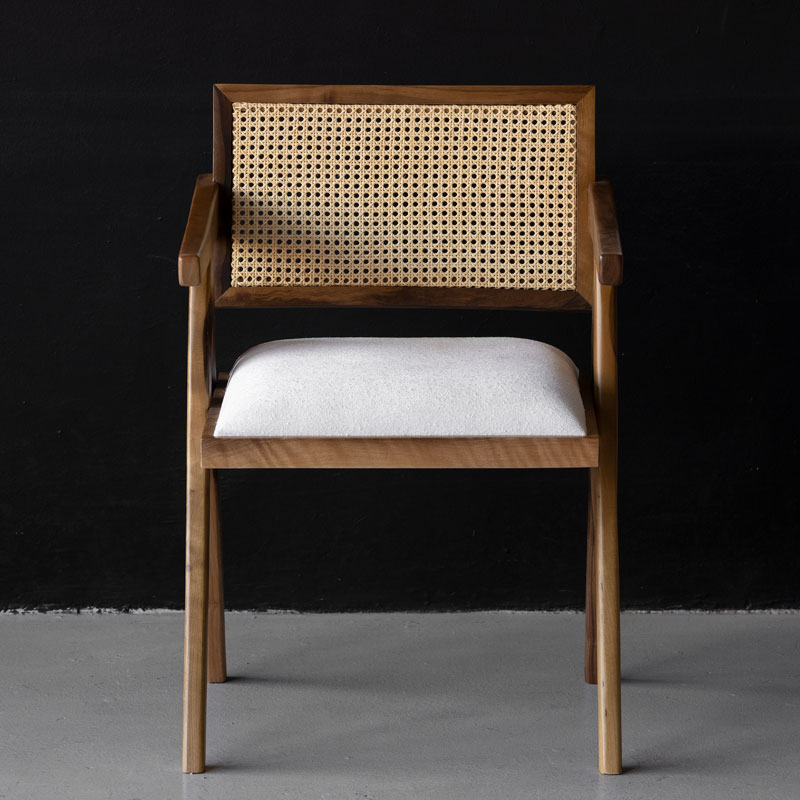 Chaise Limaya en noyer Kasbah Design Marrakech