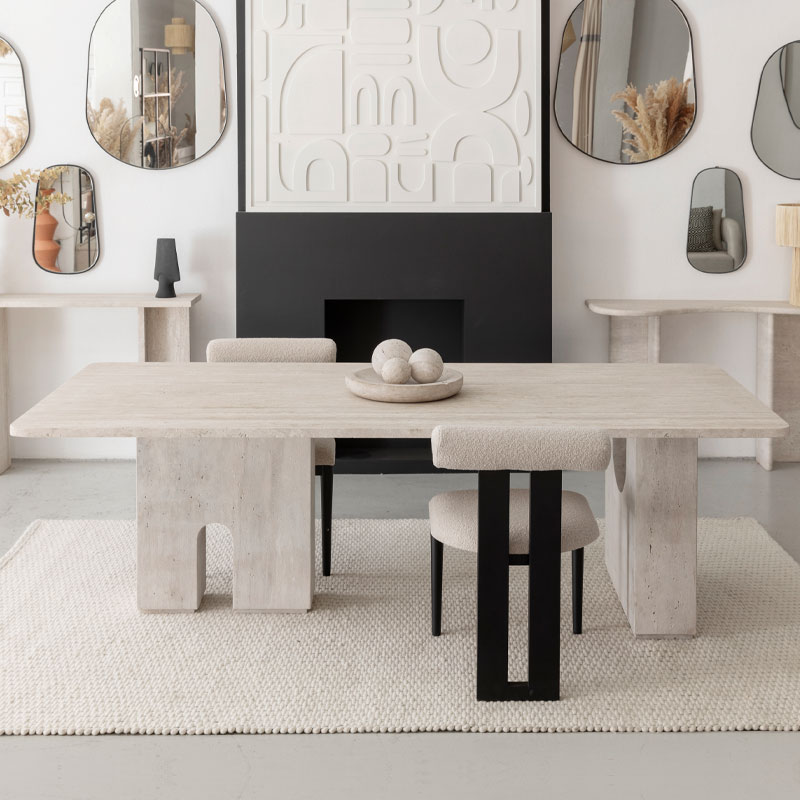 Table en travertin Nova Kasbah Design