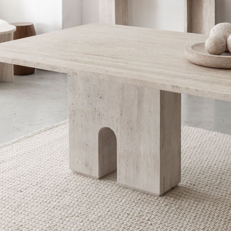 Table en travertin Nova Kasbah Design