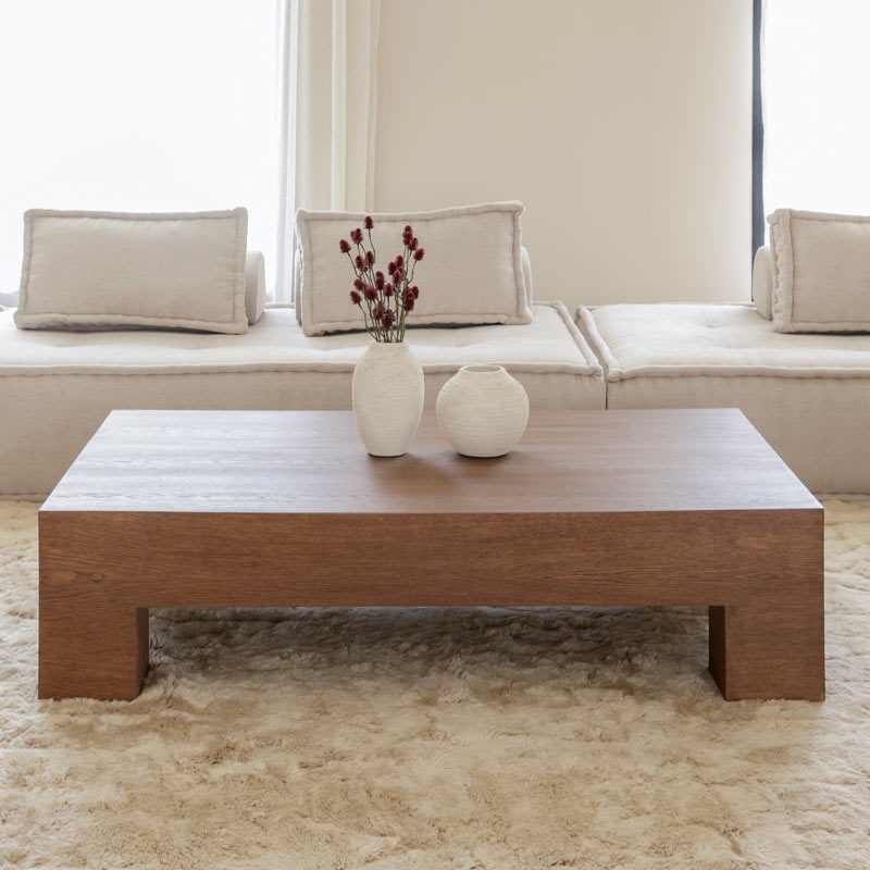 Table basse Imara en plaquage de chêne Kasbah Design